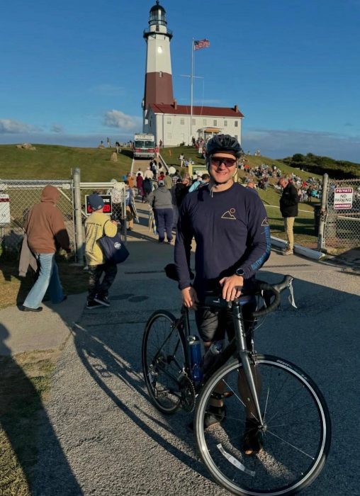 Kane Lewandowski will bike more than 500 miles to support cancer research.