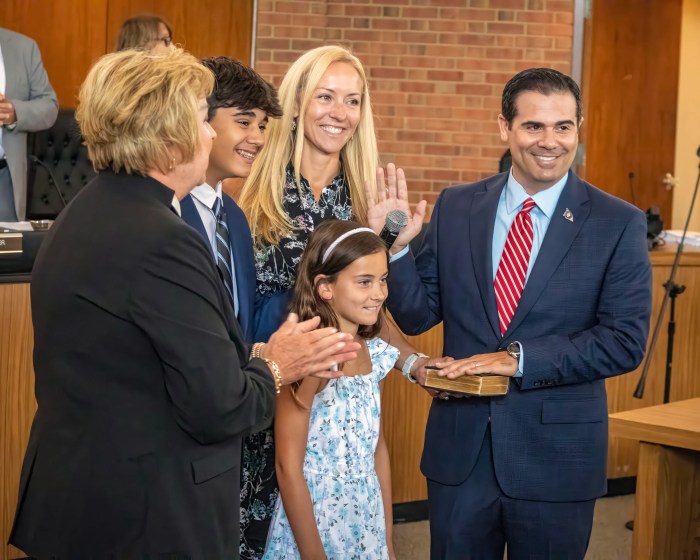 The top 5 stories in Long Island Press this week includes a look at Hempstead Town Supervisor Don Clavin's decision to step down, allowing fellow Republican County Legislator John Ferretti to step into the role.