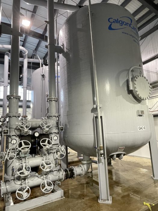 Liberty Utilities installed a granular activated carbon treatment system in its Glen Head plant to remove contaminants from the ground water.