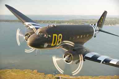 Passengers will fly in an original World War II Douglas C-47 Skytrain Troop Transport at the American Airpower Museum's Living History Flight Experience.