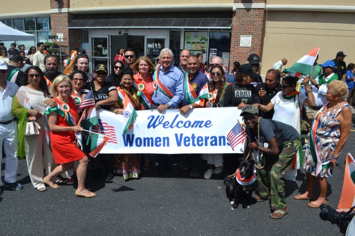 Elected officials gathered in Hicksville to celebrate Indian Independence Day.