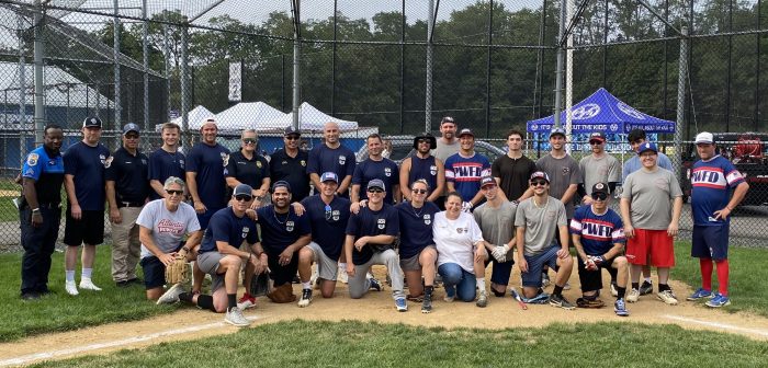 The Port Washington Police Department and the Port Washington Fire Department took to the field during National Night Out for a family friendly baseball game.