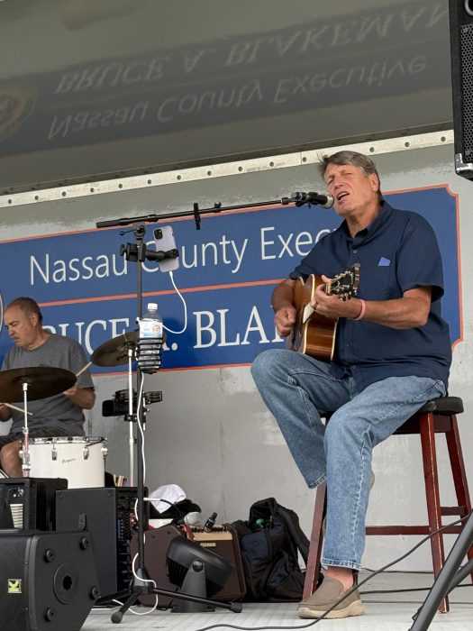 Tom Chupka and Friends performing live music at National Night Out.