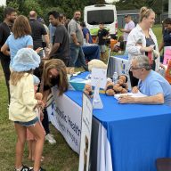Hundreds gathered throughout Nassau County for National Night Out, an event dedicated for getting the community closer to local police and organizations.