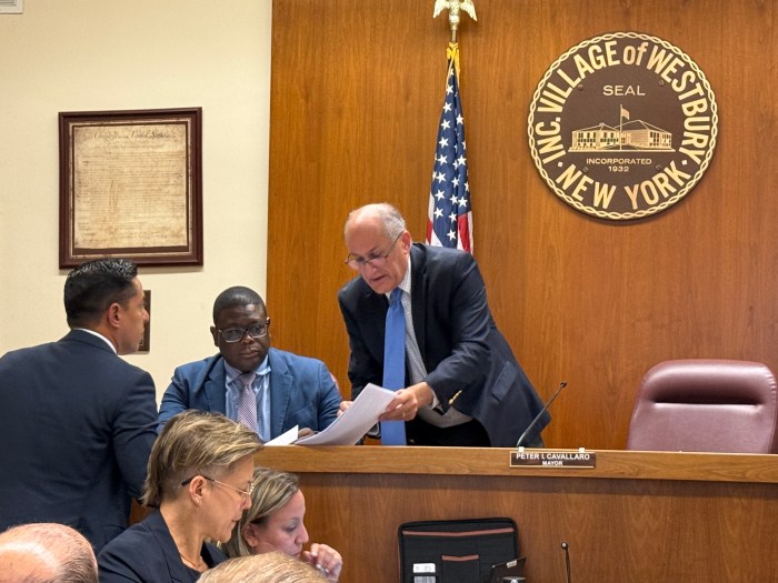 Restaurant owner Rodrigo Sempertegui had his application approved by the Westbury Village Board for a new restaurant.