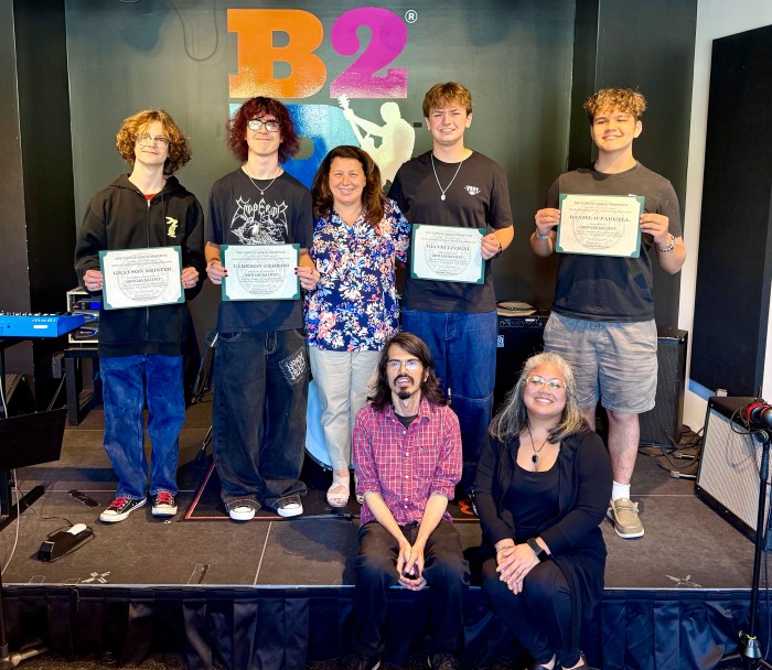 Used Car Battery, students from Bach to Rock Port Washington, won the high school division of Bach to Rock National Battle of the Bands.