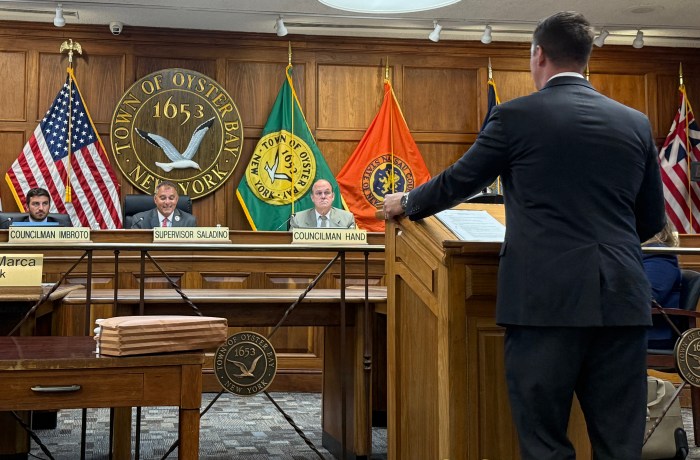 A proposal for a 936-unit self-storage facility in Hicksville was brought to the Oyster Bay Town board.