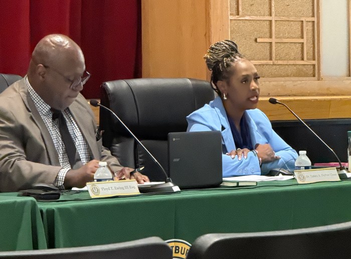 Westbury Superintendent Tahira DuPree Chase announced designated lines at each school building for students.