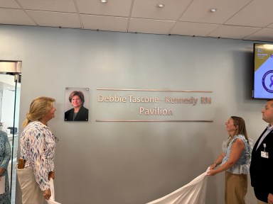 Debbie Tascone-Kennedy was honored for her time with Northwell Health during a ceremony at the Plainview Hospital.