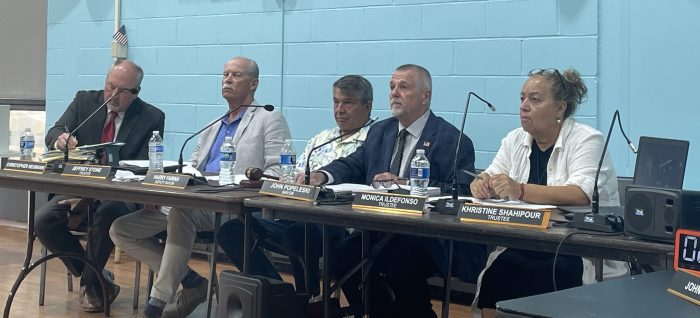 The Village of Manorhaven Board of Trustees approved a moratorium on building construction.