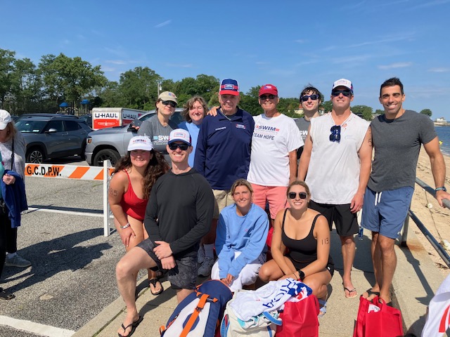 Team Hope swimmers participate in pool and open-water events to raise funds for cancer research through Swim Across America.