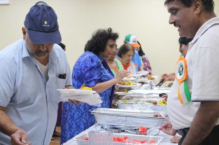 Residents were able to enjoy traditional Indian food during the celebration.