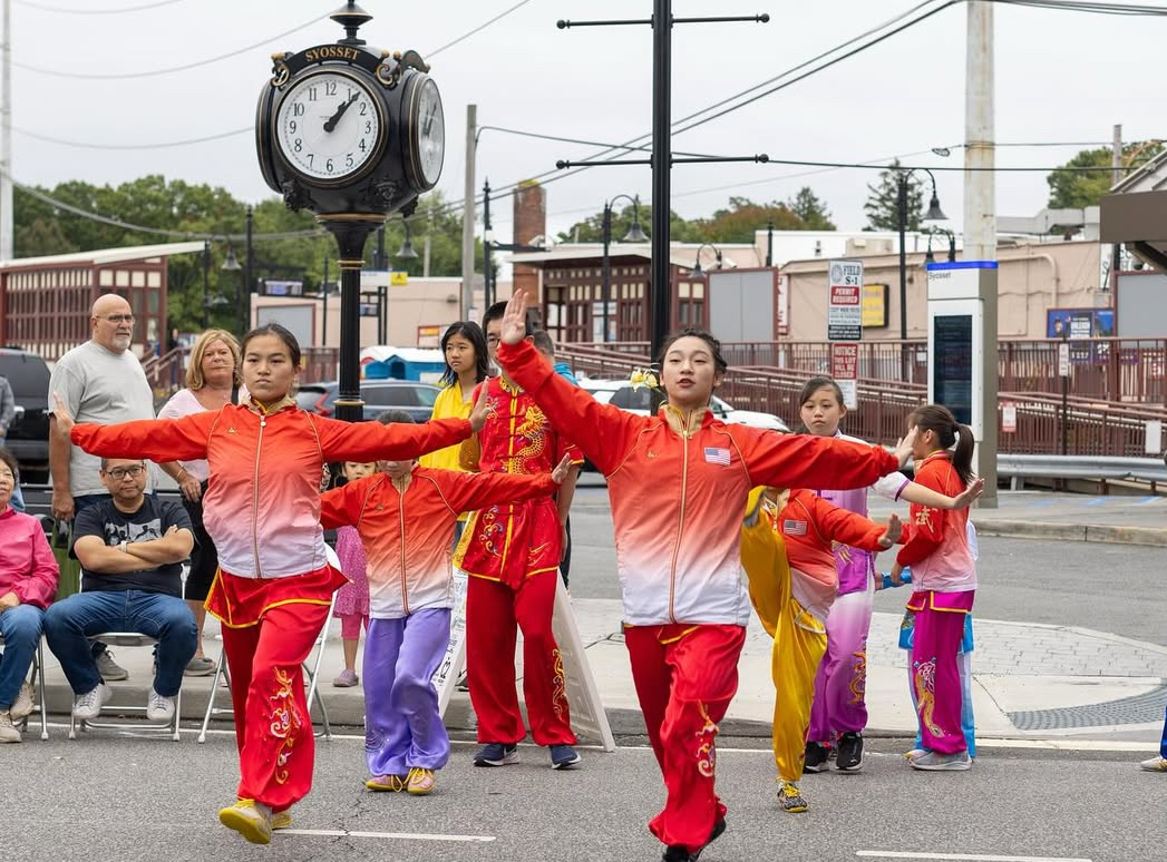 Youth groups perform throughout the day at the Syosset Street Fair.