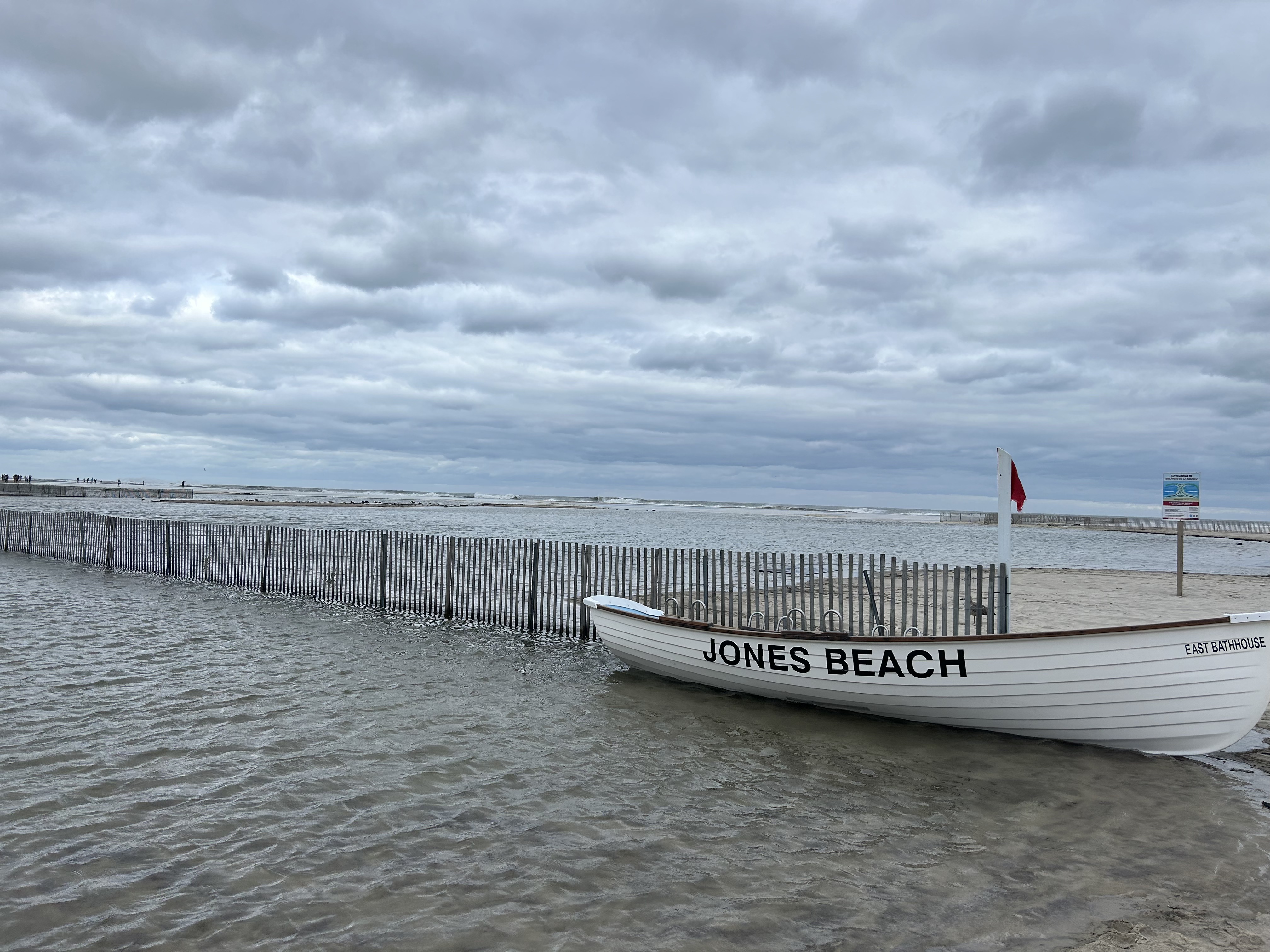 PHOTOS: Hurricane Erin's 10-foot waves flood Jones Beach
