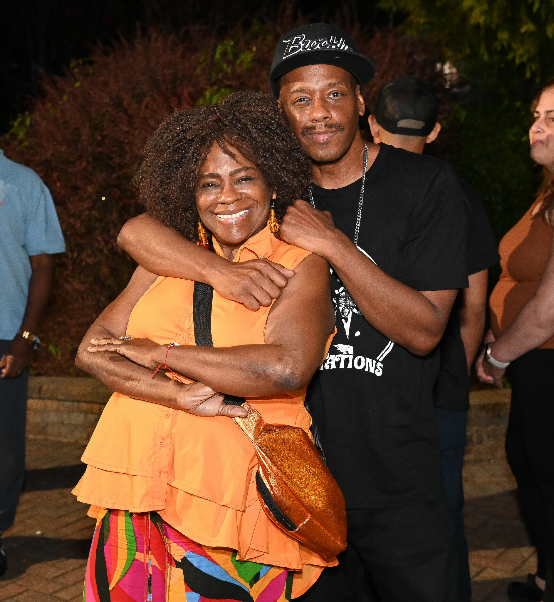 Sandra Taylor with her son, Lawrence 'LAW' Worrell