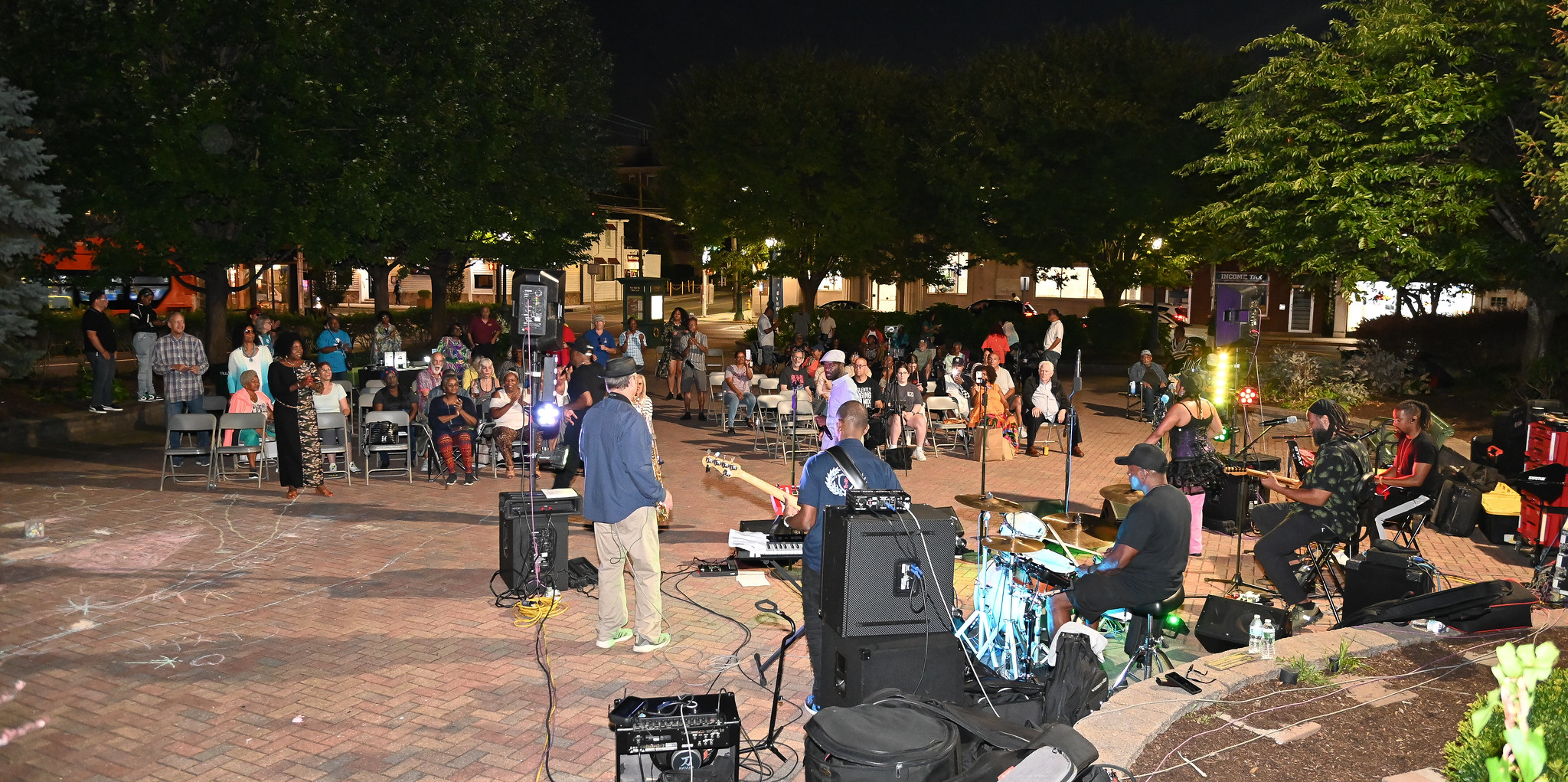 Crowds enjoyed the music at The Westbury Arts Summer Concert Series