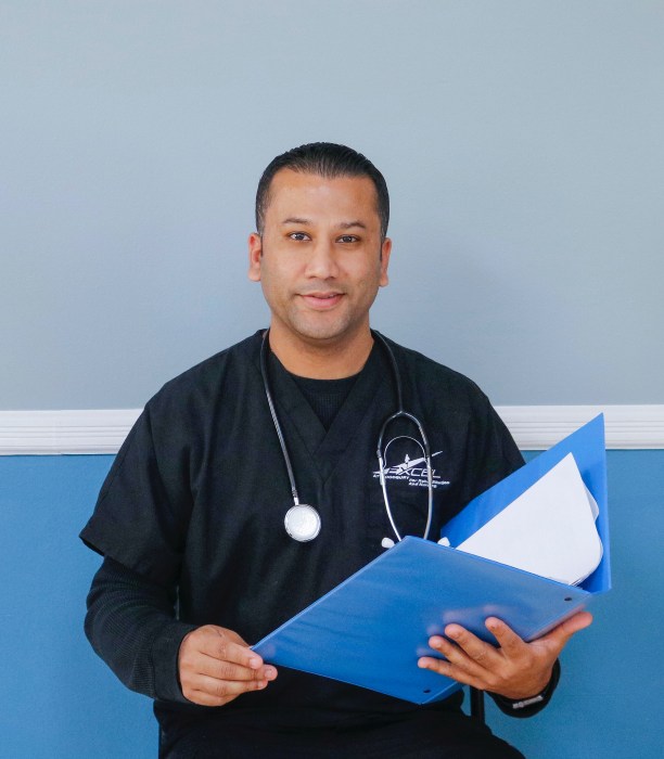 Physical therapist and program coordinator at Excel at Woodbury Rehabilitation and Nursing, Ken Shah.