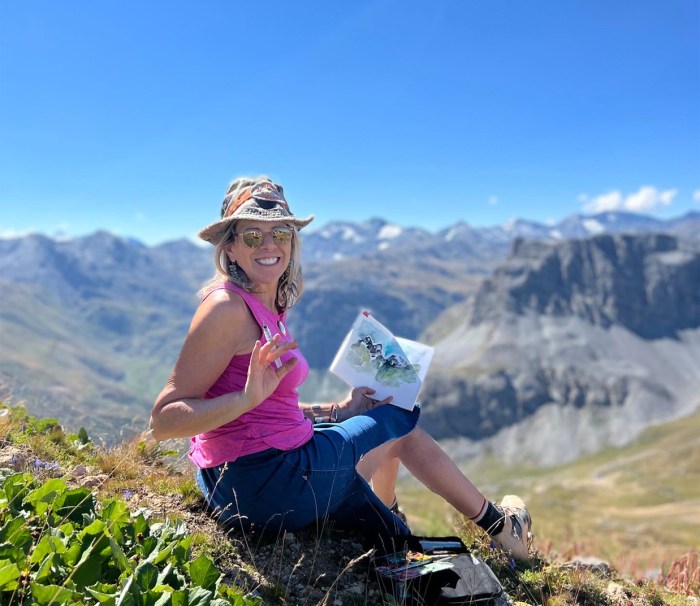 Michelle Shain, graphic designer and founder of Suburban Sketchers.