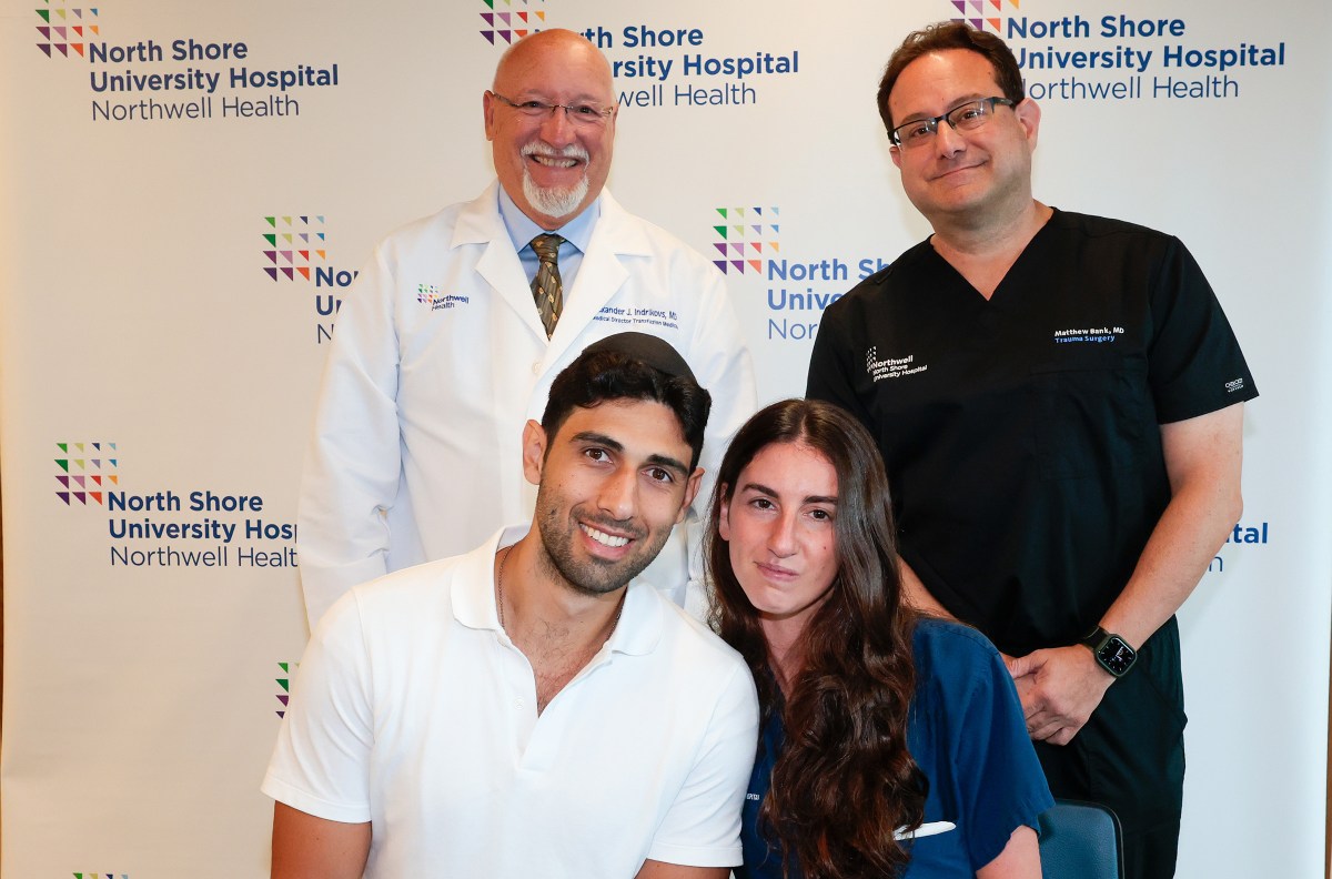 Cody Cohen, a 28-year-old father from Great Neck, survived a ruptured splenic artery thanks to blood donations.