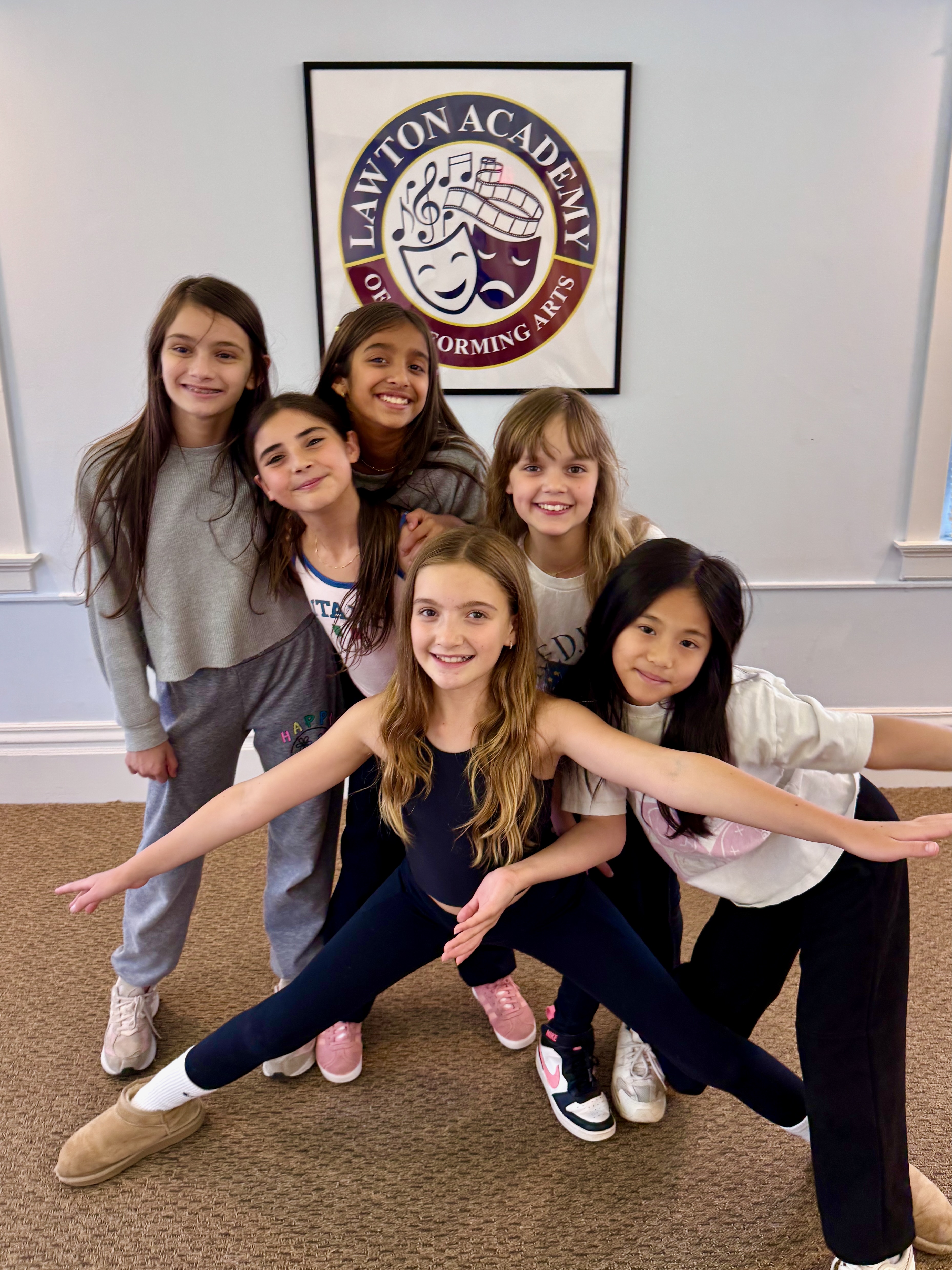 Students enrolled in Lawton Academy's Screen Acting for Kids course.