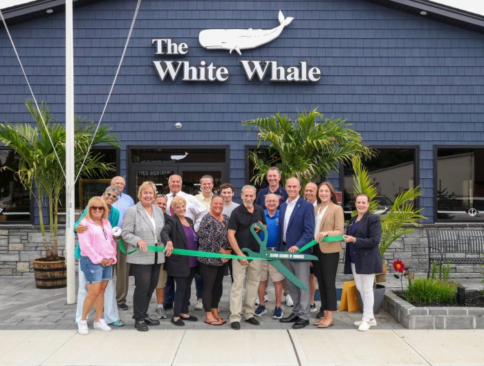Senator Steve Rhoads and more welcomed The White Whale back into Seaford after six years.