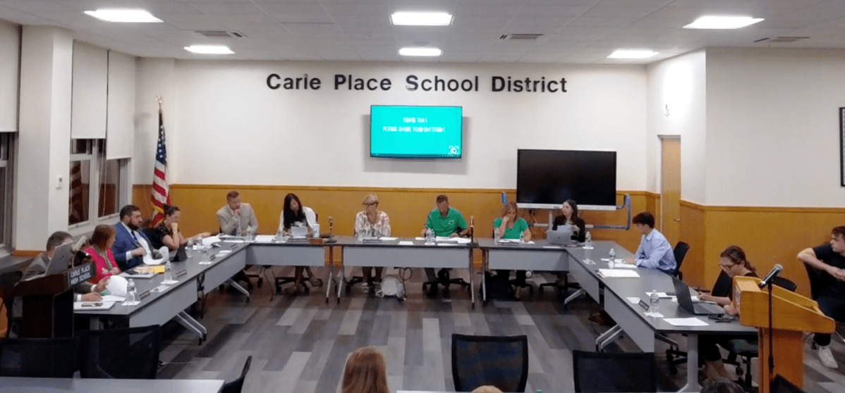The Carle Place Board of Education discussed the district's cellphone ban at its latest meeting.