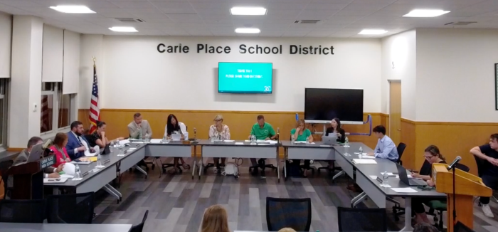 The Carle Place Board of Education discussed the district's cellphone ban at its latest meeting.