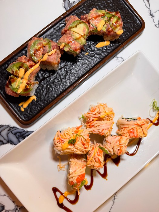 A variety of sushi rolls now offered by Benny's Sushi at the Inn at Great Neck.