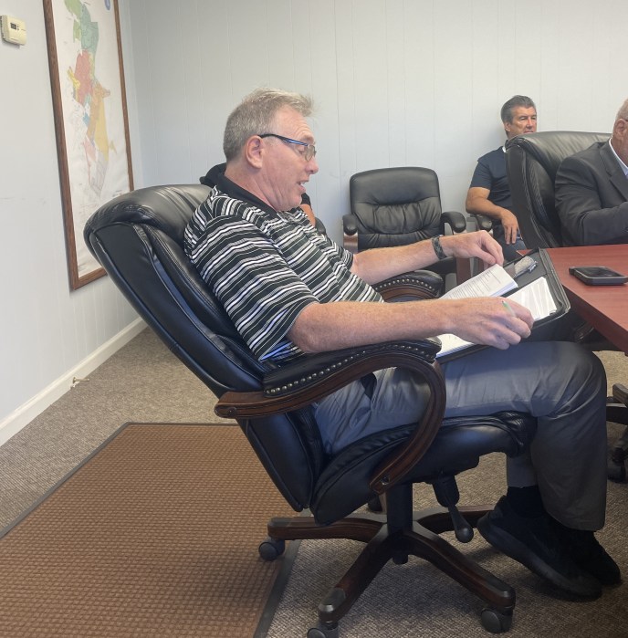 Resident Stephen Sombratto spoke during public comment.