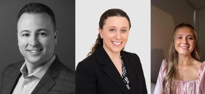 (L. to R.) Mike Mannix, Danielle D'Ambrosio and Madison Bruck were elected to serve as Members-at-Large on the Girl Scouts of Nassau County Board of Directors.
