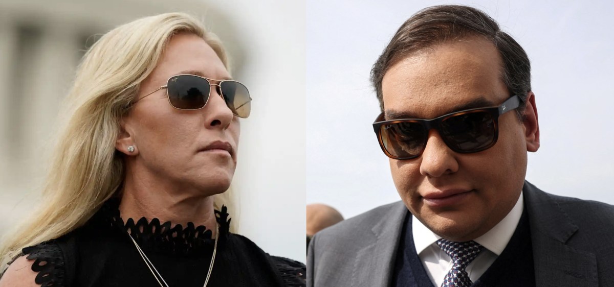 U.S. Rep. Marjorie Taylor Greene sent a letter urging President Donald Trump to commute, or shorten, ex-Rep. George Santos' prison sentence.