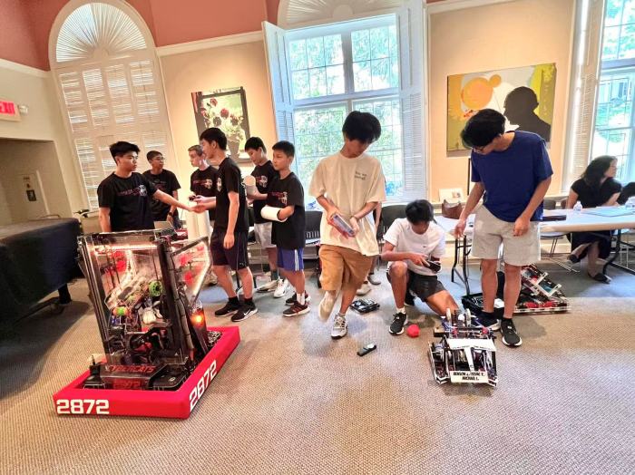 Students shared how robotics has helped them learn to work together.