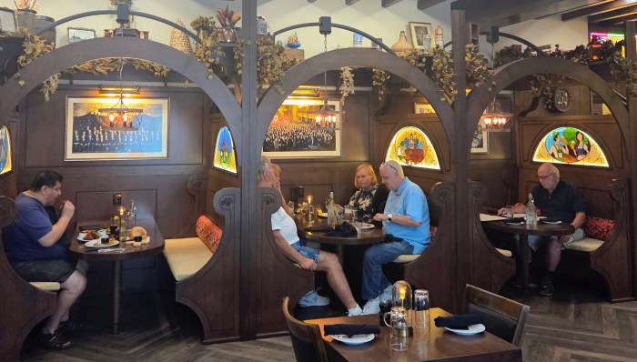 The interior of The Hive is the perfect vibe for this Oktoberfest.