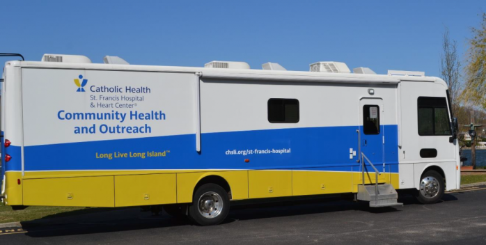 North Hempstead is partnering with St. Francis Hospital to bring its outreach bus across North Hempstead for free health screenings.