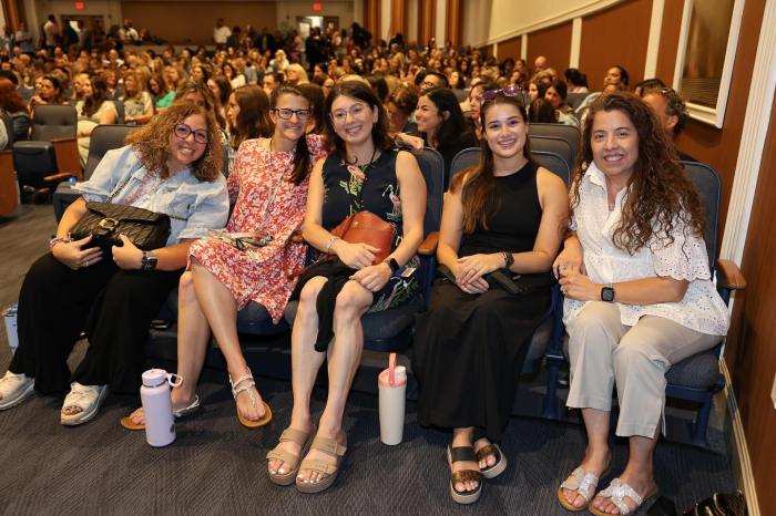 Port Washington School District staff members gathered for their annual opening day convocation.