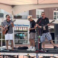 Two local bands performed on the sound stage throughout the day at the Glen Cove Street Fair.