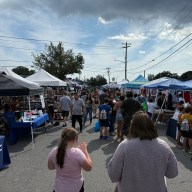 Hundreds gather for the Hicksville Chamber of Commerce's annual street fair.