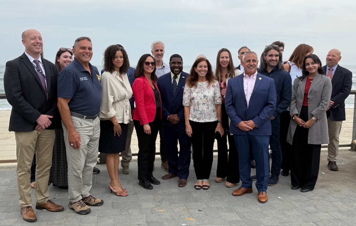 State and local officials gathered at TOBAY Beach as eight grants were awarded through the South Shore Estuary Reserve Local Assistance Grants Program.