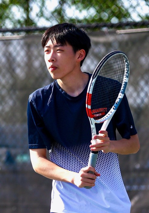 Leijun Chou, a Manhasset High School senior and varsity tennis player, founded the Aces Adaptive Tennis program in 2023.