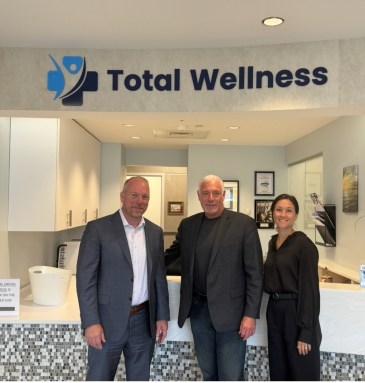 Total Orthopedics' Founder Charles Ruotolo, Total Wellness' Medical Director Donato Balsamo, and Naturopathic Physician Alyssa DeSena (L. to R.)