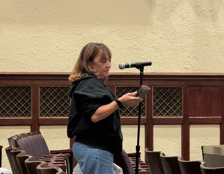 Resident Ann Marie Longo said the Oyster Bay-East Norwich school board did not discuss policy changes in public after members unanimously tabled the resolution.