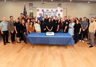 The Massapequa Chamber of Commerce honored four local law enforcement officers at its annual event.