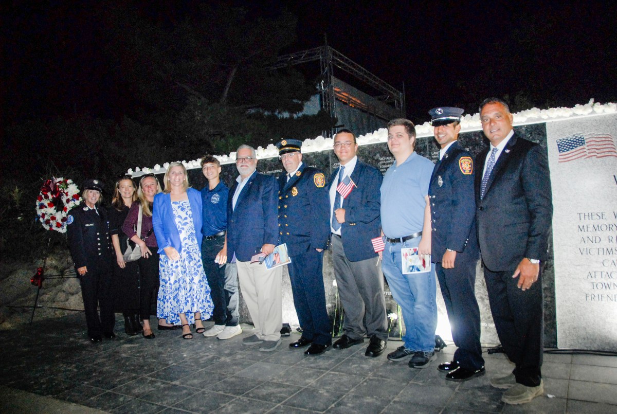 The Town of Oyster Bay held its Sept. 11 memorial ceremony at TOBAY Beach, honoring those who were lost from the terrorist attaks.