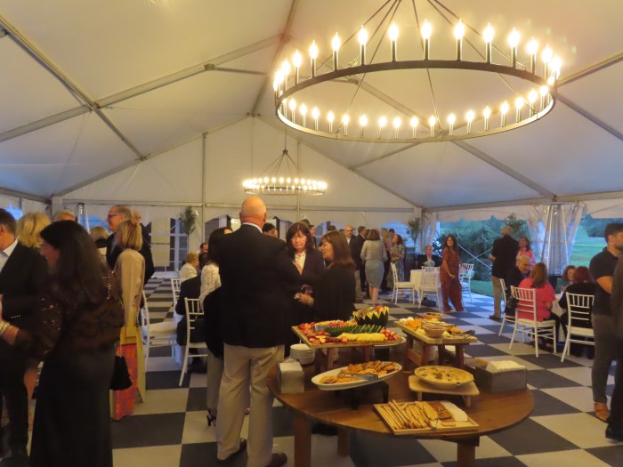 Participants ate dinner, drank cocktails and bid on auction items at the Katie Oppo Research Fund's Night at the Links event.