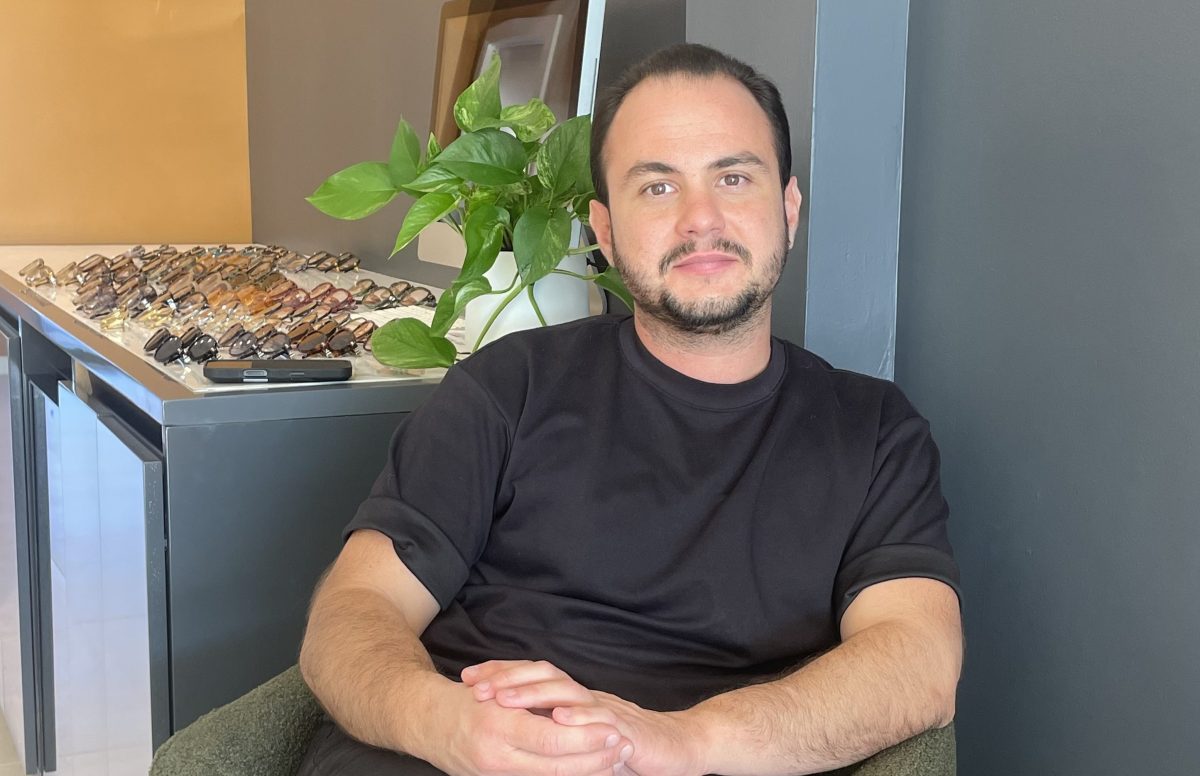 Optician Chris Tsiplakos opened The Optical Shop of Manhasset last month.
