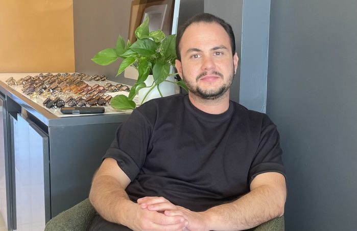 Optician Chris Tsiplakos opened The Optical Shop of Manhasset last month.