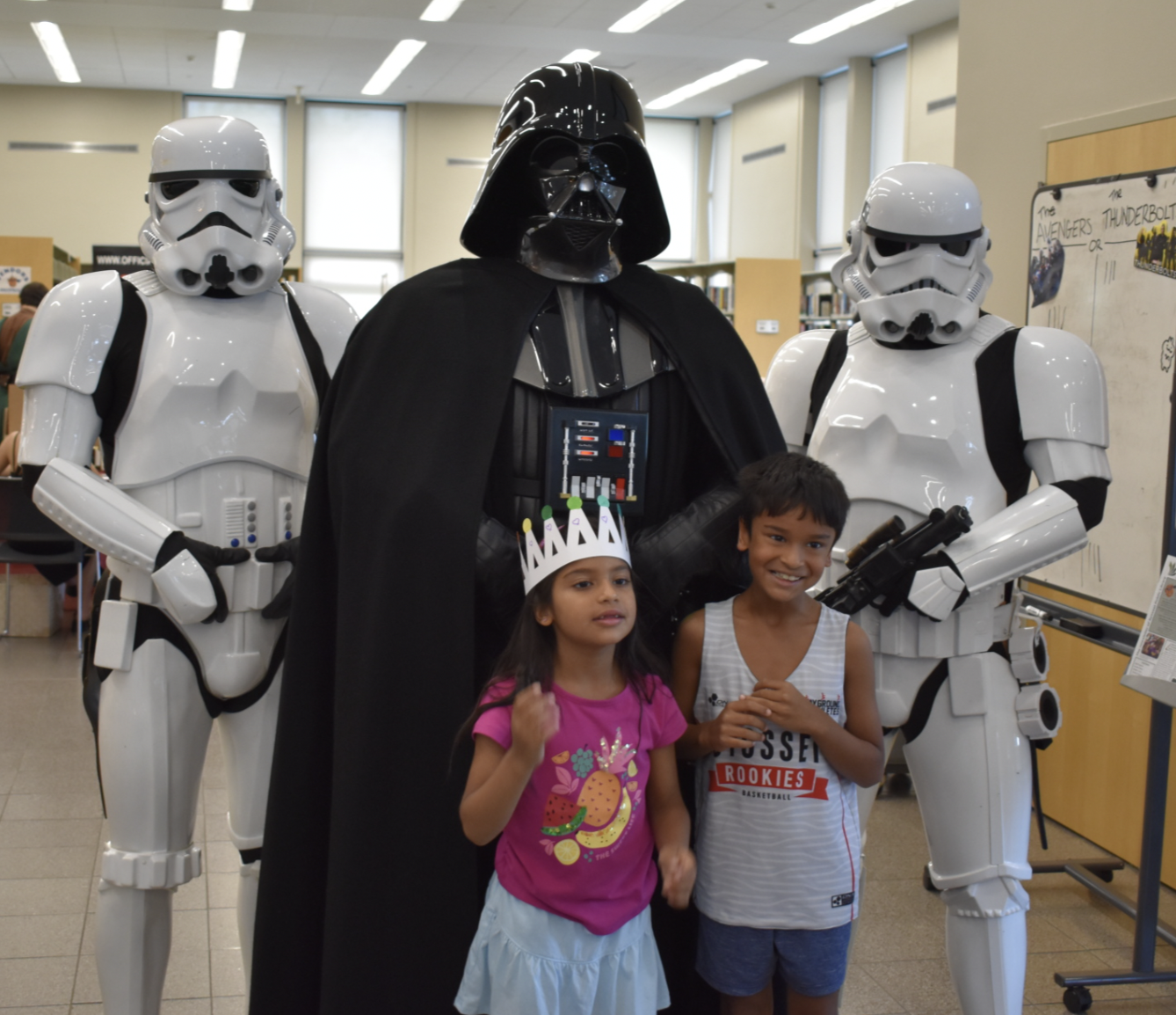 Darth Vader visited the Syosset Library for its fifth Sy-Con.