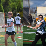 Locust Valley High School girls' lacrosse players Emery deLauzon, Katherine Nabet, Elizabeth Vitale and Tessa Matozzo (L. to R.) were named to the 205 NYSSWA All-Star team.