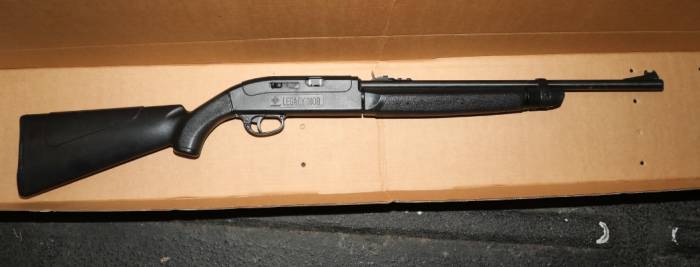 The man was waving a BB gun that appeared like a shotgun, according to police.