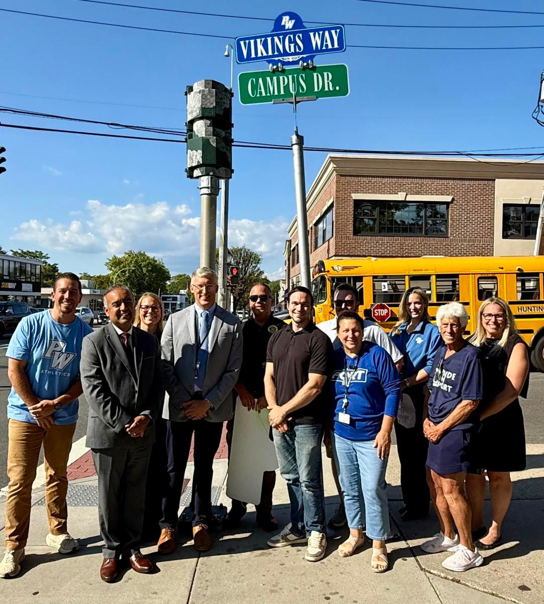 Campus Drive in Port Washington received a secondary name, "Vikings Way," in honor of the Port Washington School District.